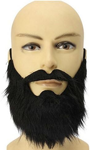 TOUCH WOOD Funny Costume Party Male Man Halloween Beard Easter Party Cosplay Facial Supplies Disguise Game Black Mustache